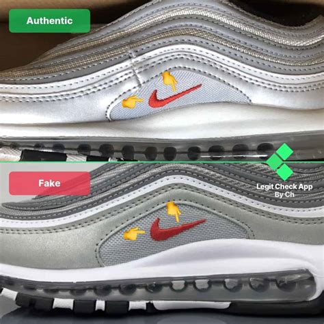 nike 97 undefeated fakes|nike air max 97 heel check.